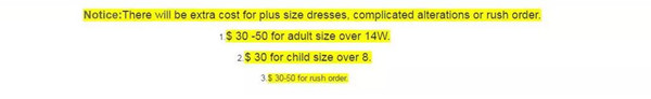 2018 Free Shipping Best Selling Plus Size Fee Extra Fee Link for Special customer for Evening Prom Dresses