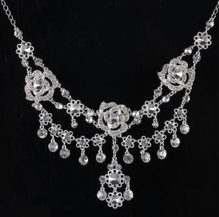 Bridal necklace jewelry / Forehead Chain / frontlet / bridal necklace