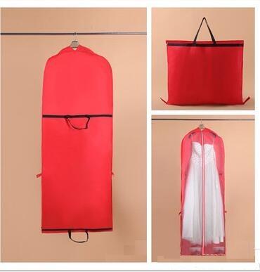 Wedding Dress Gown Bags High Quality White Dust Bag Long Garment Cover Travel Storage Dust Covers Hot Sale WT034