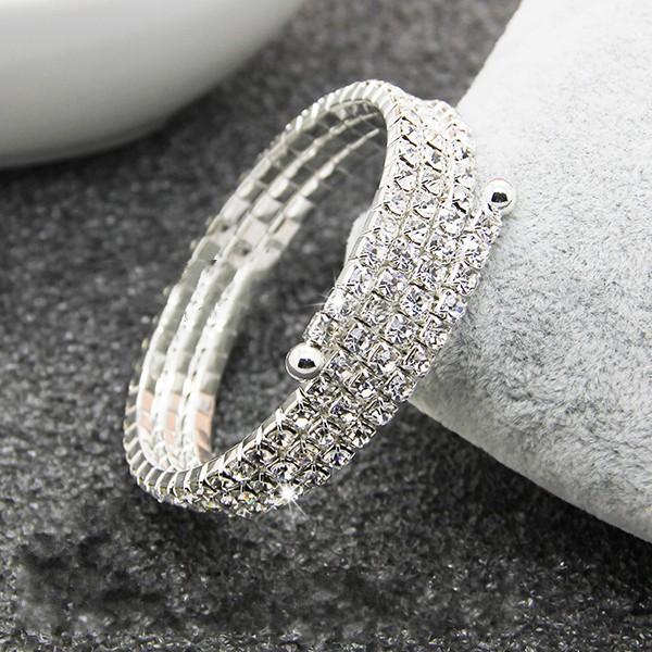 The bride jewelry wholesale flash all diamond bracelet bangle bracelet accessories manufacturer