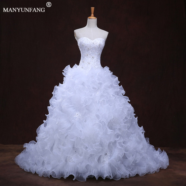 New Romantic Beach A-line Wedding Dresses Maternity Luxury Ruffles Skirt Lace Up Winter Pregnant Bridal Gowns