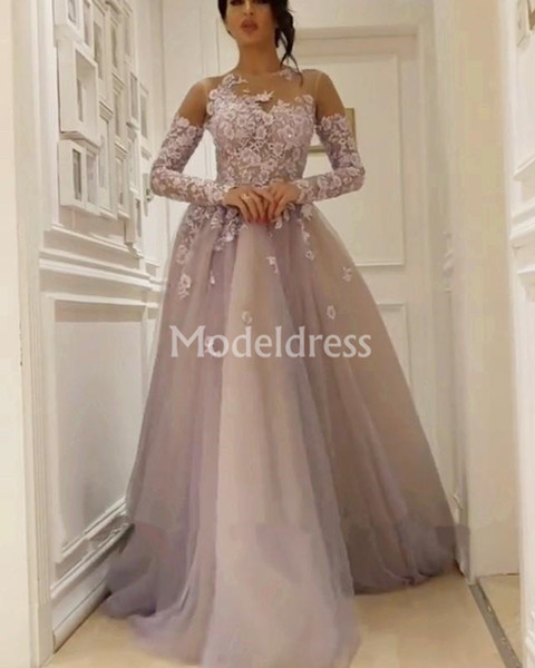 Appliques Wedding Dresses With Full Sleeveless Hand Made Flowers Soft Tull Train Luxury A-Line Bridal Dresses Sheer Neck robe de mariée Chic