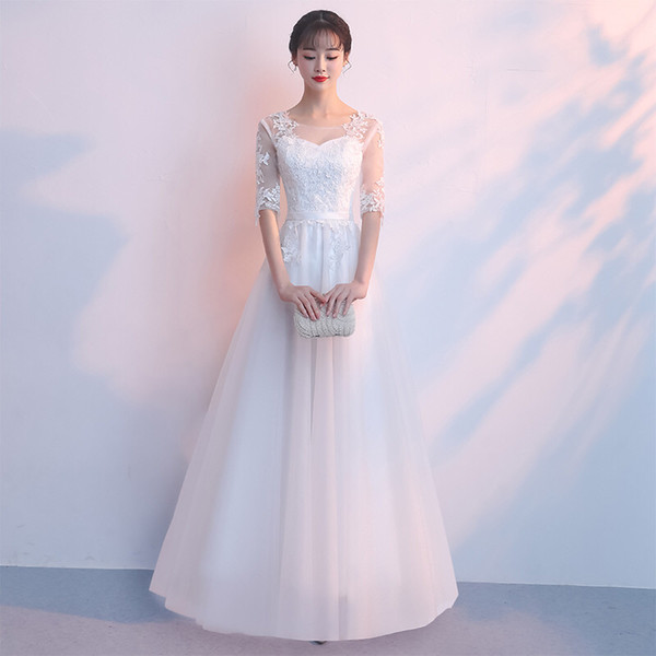 Scoop Neck Tulle Beach Wedding Dress with Lace Appliques Floor Length Bride Dress vestido de noiva