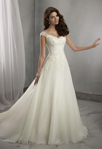 Mingli Tengda Sexy Deep V Neck Plus Size Wedding Dress Elegant Lace Boho Ball Gown Wedding Dresses vestido de noiva curto