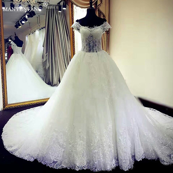 Modest Wedding Dresses with Capped Sleeves Tiered tulle Taffeta Bridal Gowns Simple Sweetheart Plus Size Wedding Gown