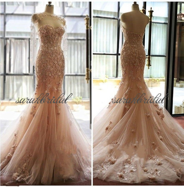 New pink romantic Wedding Dress Sweetheart tulle flowers Bridal Gowns with cowl custom made Plus Size sweep train Vestido De noiva