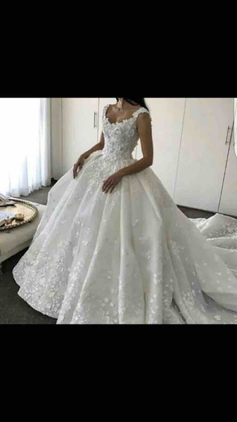 Luxurious A Line Plus Size Cheap Wedding Dresses Bridal Dresses Off the Shouler Hand Made Flower Vestidos De Noiva Robe De Mariage