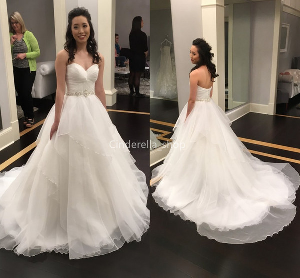 Charming Sweetheart Chiffon Wedding Dresses Pleats Beaded Sequined Sash Country Bridal Gowns Customized Robe de mariée sirène