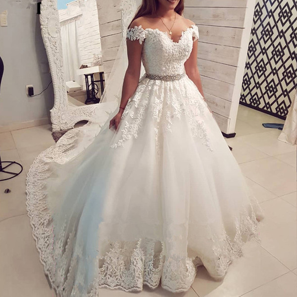 Off The Shoulder Wedding Dresses Ball Gown Sweetheart Bridal Gowns Vestido De Noiva novias vestidos