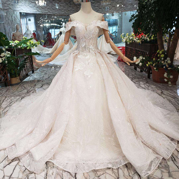 2022Newest Design Croatian Style Wedding Dress Sexy Sweetheart Neck Off The Shoulder Wedding Gown Detail Applique Juliet Sleeve Bridal Gown