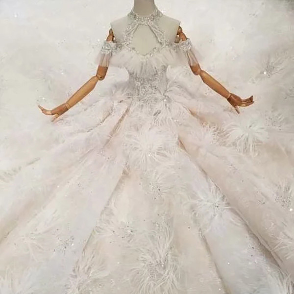 High Grade Wedding Dress With Feather 2022Newest Fashion Special Design Sweetheart Wedding Gowns With Long Train For Sexy Brides Melbourne