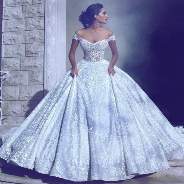 Vintage Capped Sleeve Beading Crystal Bandage Wedding Dresses Backless Glamorous Custom Made Off The Shoulder Sweetheart Bridal Gowns