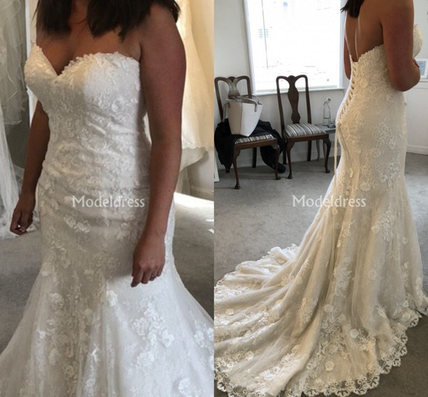 Arabric Mermaid Lace Wedding Dresses Sweetheart Backless Sweep Train Castle Chapel Bridal Gowns Country Style Vestidoe De Noiva Custom