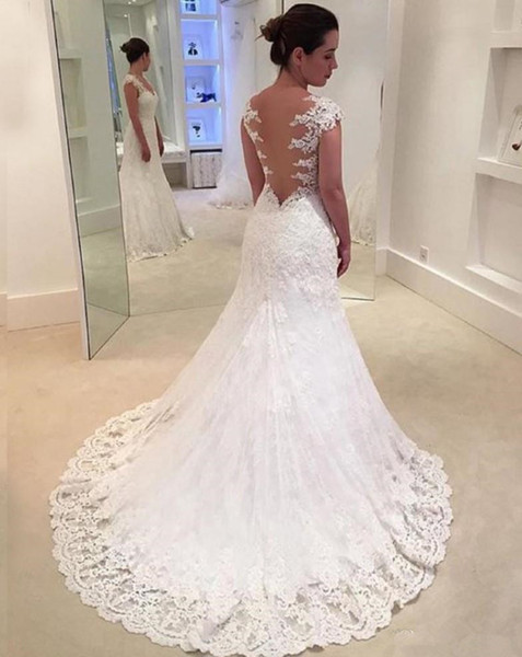 Wedding Dress Long Mermaid Dresses wedding Gowns Formal Pageant Dresses Lace Wedding Dress Vestido De Noiva Robe De Mariee