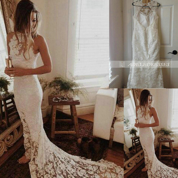 wedding dress mermaid mermaid wedding dress Cocktail Dresses Sheer Neck/Straps Hang a neck style berta bridal berta wedding dress CK040