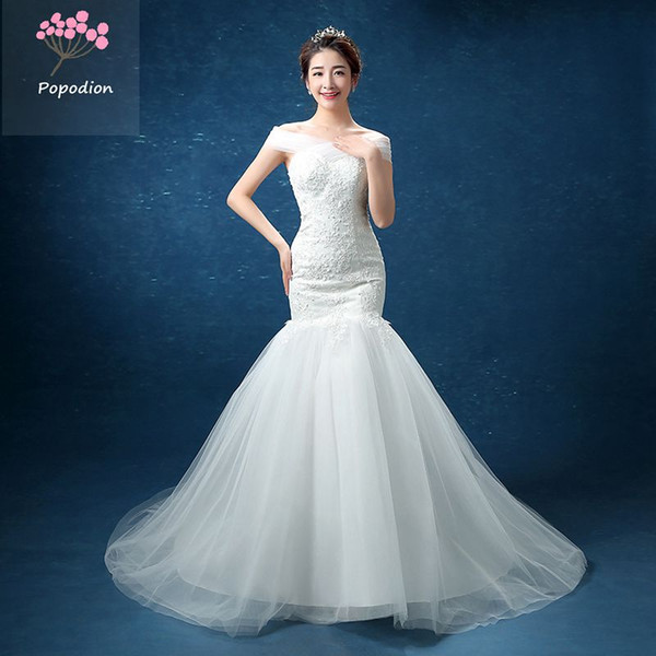 Mermaid Wedding Dresses Lace Wedding Gowns Sexy Wedding Dresses With Trailing Bridal Dresses buy direct from china dhWED90010