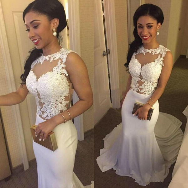 Simple Modest Mermaid Top Lace Wedding Dresses Cheap Boho garden Berta Bridal Gowns Sexy Floral Sweep Train Wedding Guest Formal Party 
