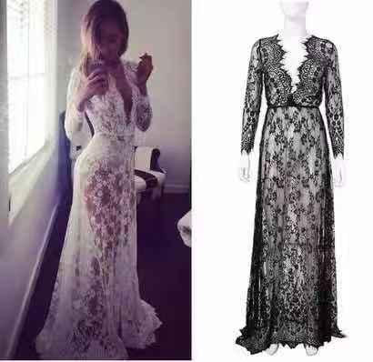 Cheap Full Lace Plus Size Wedding Dresses With Removable Long Sleeves Deep v Neck Bridal Gowns Floor Length Wedding Dress Customized Size