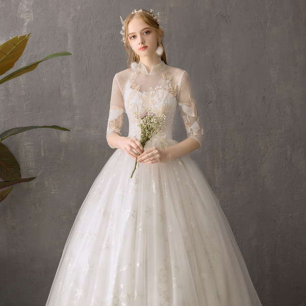 Long sleeve wedding dress