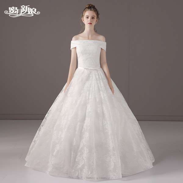 French light wedding dress