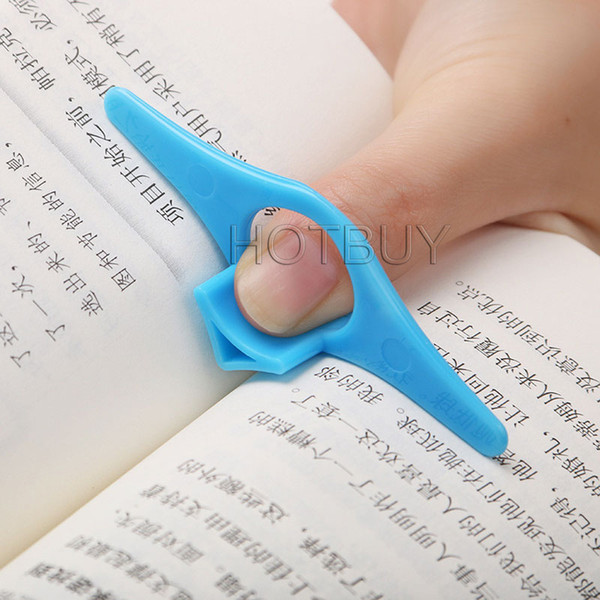 Multifunction Thumb Book Page Holder Marker Finger Ring Bookmark Plastic Convenient Reading Helper Book Mark #4177