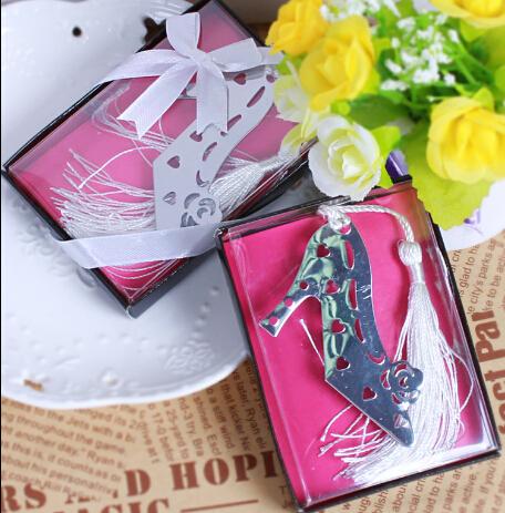 Wholesale 200PCS High Heel Shoe Bookmark Wedding bridal shower party favor DHL FedEx Free #SJK58