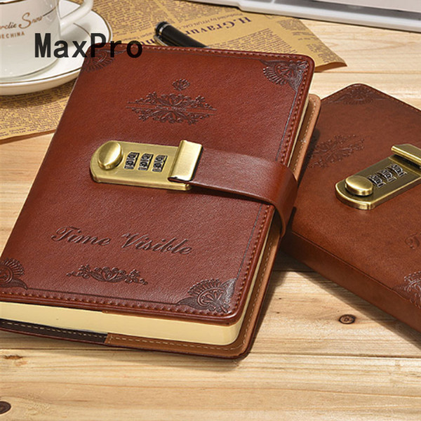 Wedding Planners Binder Vintage Notebook Diary With Lock a5 Planner Binder Leather Notebooks And Journals Travelers Diary