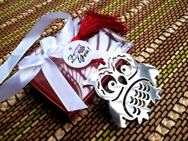Hot selling Europe and the United States promotional gifts metal bookmark Retro tassel eagle bookmarks wedding return gift box good price