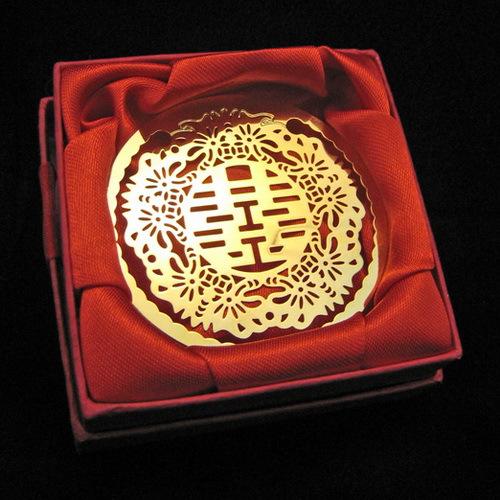 wholesale 500 pcs Chinese creative wedding gift wedding marriage in return a small gift Double Happiness bookmark Free Shipping