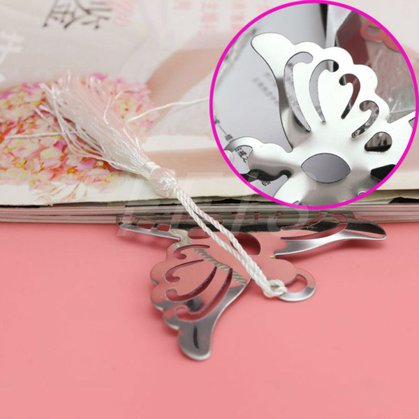 FEIS Angel Silver Metal Bookmark For Birthday Baby Shower Souvenirs Party Supplies Wedding Favors and Gift For Guest