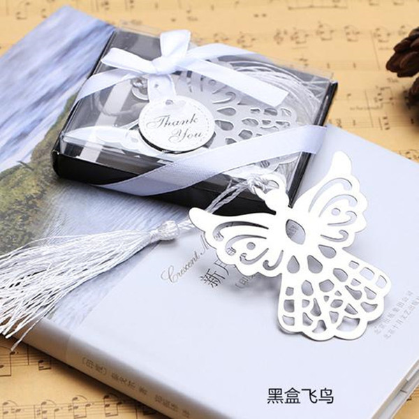 Wholesale- exquisite wedding gifts angel monolithic metal bookmark with tassel for Back To School student's favors