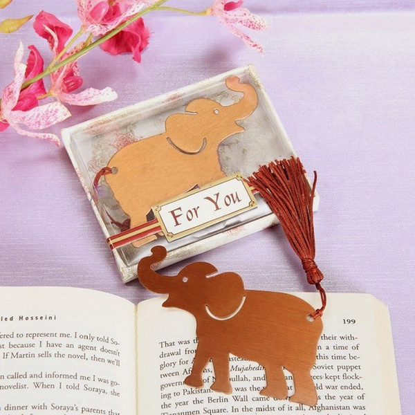 New Lucky Elephant Bookmark Wedding Favors, Best Party Favors, Bridal Shower,Birthday Gifts,Ring Bookmark Favors