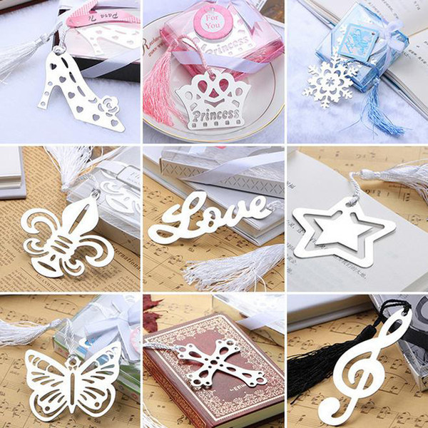 Cute Kawaii Heart Flower Metal Bookmark Lovely Crown Angel Clips Gift Creative Products Korean Stationery Wedding gifts