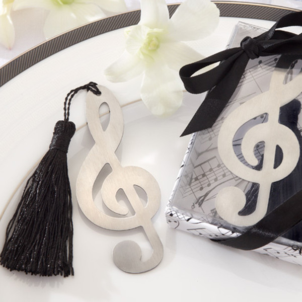 200pcs Alloy Sliver Music Note Bookmark Books Markers Label Stationery Exquisite Gifts School Book mark wa3001