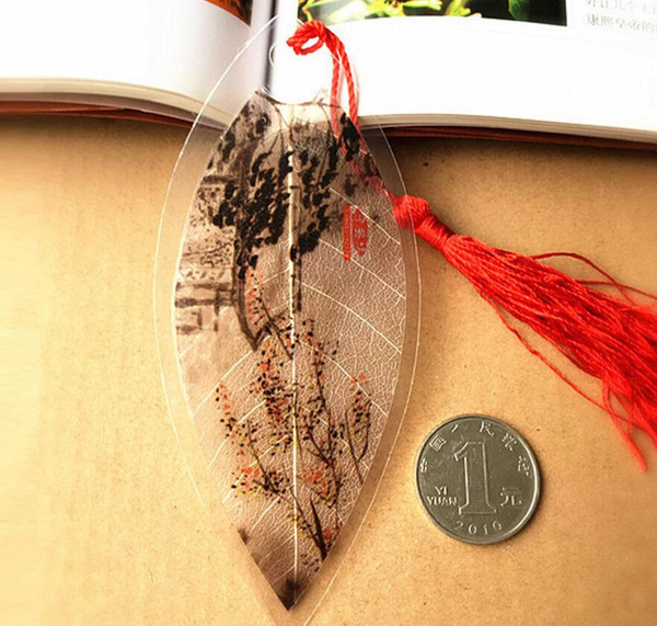 20pcs Natural Dried Leaf Veins MoMei Plum Bookmark Book card For Wedding Baby Shower Party Birthday Favor Gift Souvenirs Souvenir