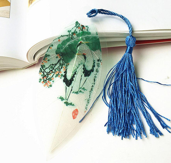20pcs Natural Dried Leaf Veins Grus japonensis Bookmark Book card For Wedding Baby Shower Party Birthday Favor Gift Souvenirs Souvenir
