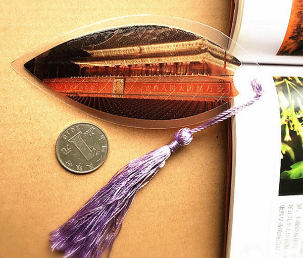 20pcs Natural Dried Leaf Veins Tian'anmen Bookmark Book card For Wedding Baby Shower Party Birthday Favor Gift Souvenirs Souvenir