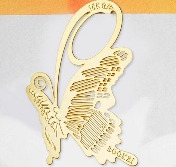 20pcs 18K Gold Plated Butterfly Bookmark Book card For Wedding Baby Shower Party Birthday Favor Gift Souvenirs Souvenir