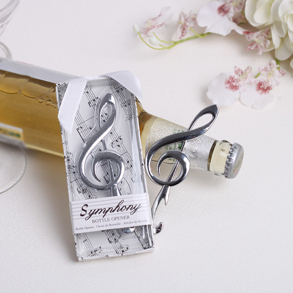 Wholesale Wedding souvenirs creative design Music note Symphony design beer bottle opener #e42