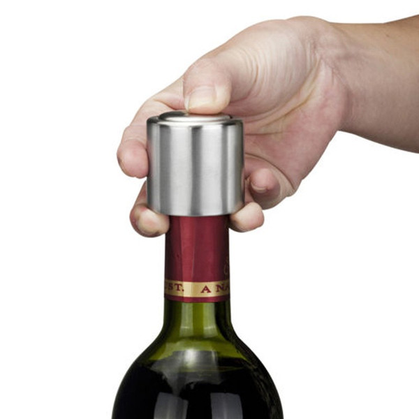 Free DHL Hot Sale Stainless Steel Vacuum Sealed Red Wine Bottle Spout Liquor Flow Stopper Pour Cap