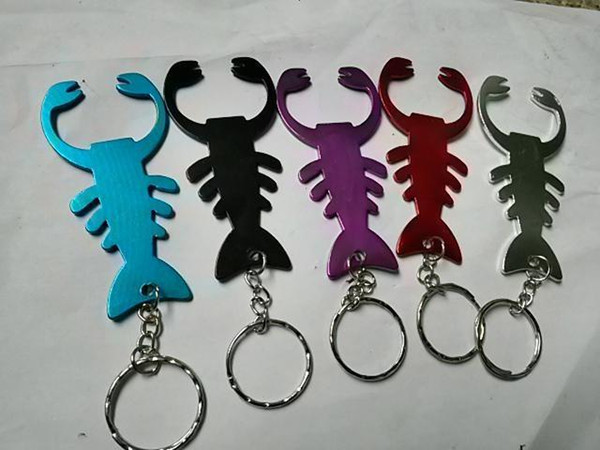 Aluminum Beer Bottle Opener With Fashion Keychain Key Ring Pendant Wedding Favor Gift