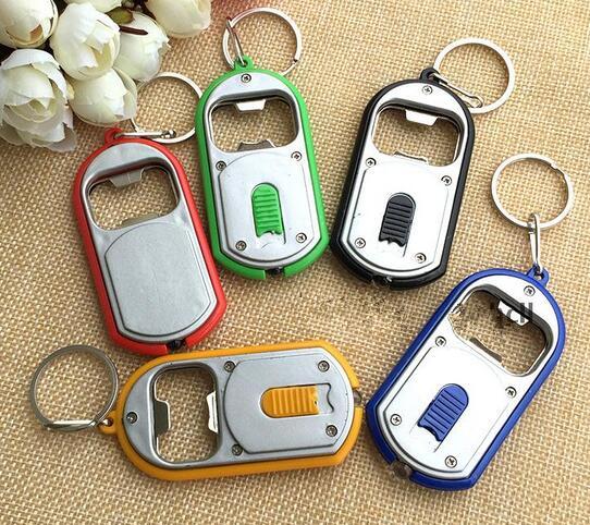 NEW 100pcs/1lot / Cute lover couple Keychain Key Chain Wedding favor gift With lamp Key Accessories A bottle opener cv5