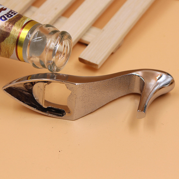 Creative gift high heel shoes bottle opener for wedding celebration metal Beer Bottle Opener Professional Wine champagne Opener For Wedding