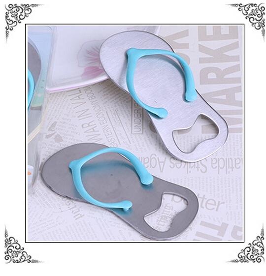Alloy stainless steel Beach slippers Beer Bottle Openers Wedding Favors wedding supplies gift box cheap Practical unique