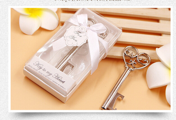 1pc Key Design Bottle Opener Corkscrew Wedding Gift Baby Shower Favor Creative Cute Nice Wine Opener Party Favor Supplies