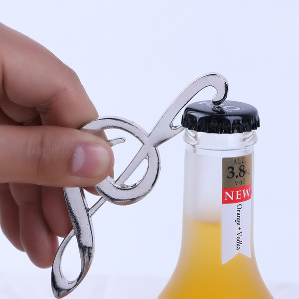 Creative Musical Note Bottle Openers Stainless Steel Metal Beer Bottle Opener Wedding Favors Great Wedding Gifts