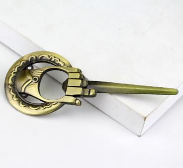 New Design Song of Ice And Fire Game of Throne bottle opener Keychain Hand Of The King Beer Opener Keyring Jewelry