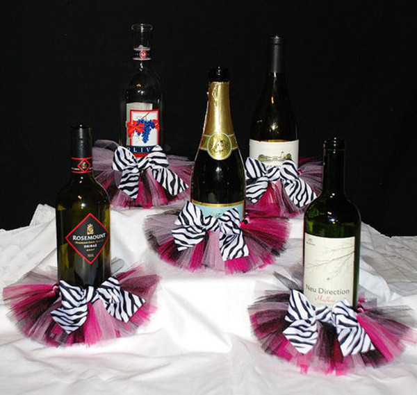 Cute Tutu Bottle Skirt Colroful Decoration for Party Prom Holiday Christmas Wedding Bridal Bottle Favors Wholesale Retail Dropshipping