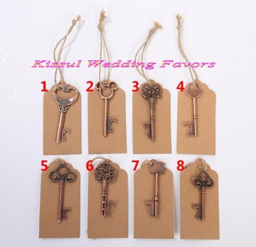 (30 Pieces/Lot) Promotion Wedding favors of Vintage Key Bottle Opener favors for guests and party favors several designs