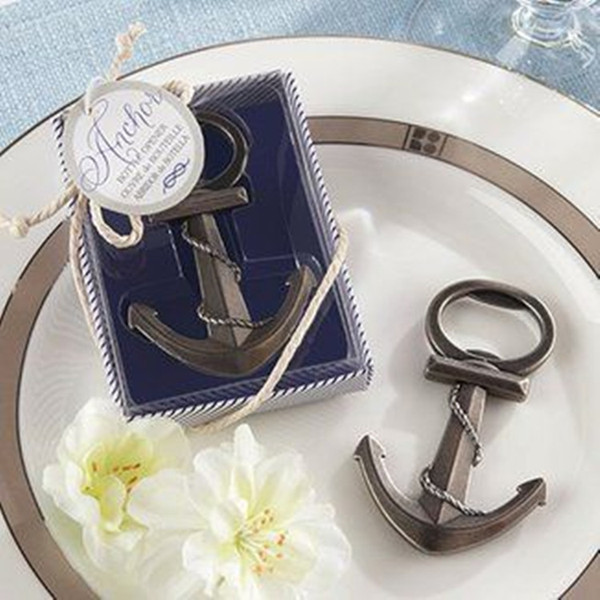 Fast DHL Free 100pcs/lot Wedding favor Beach favor Anchor Bottle Opener Favor Wedding Shower Party Favor Wedding Party Gifts Gift